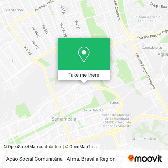 Ação Social Comunitária - Afma map