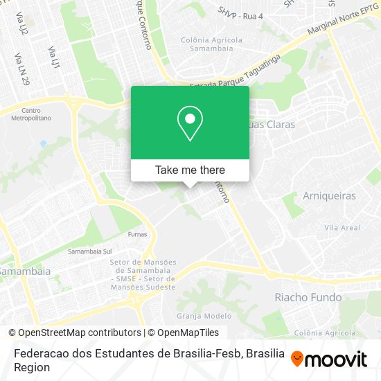 Federacao dos Estudantes de Brasilia-Fesb map