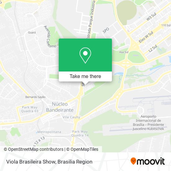 Viola Brasileira Show map