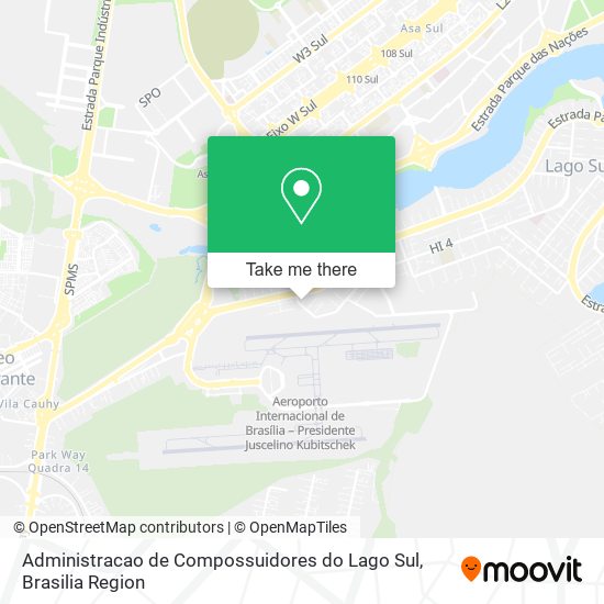 Administracao de Compossuidores do Lago Sul map