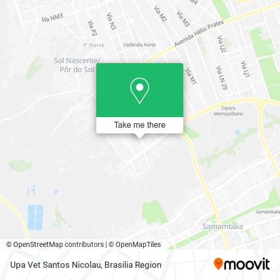 Upa Vet Santos Nicolau map