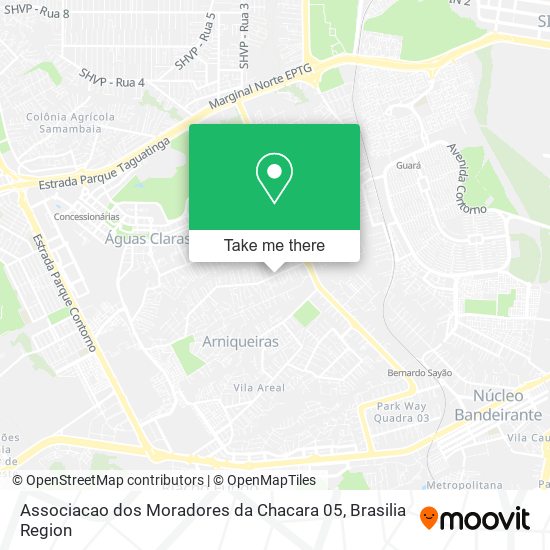 Associacao dos Moradores da Chacara 05 map