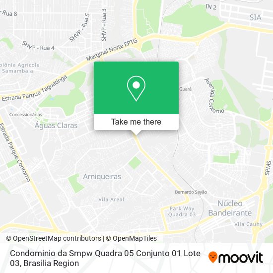 Condominio da Smpw Quadra 05 Conjunto 01 Lote 03 map