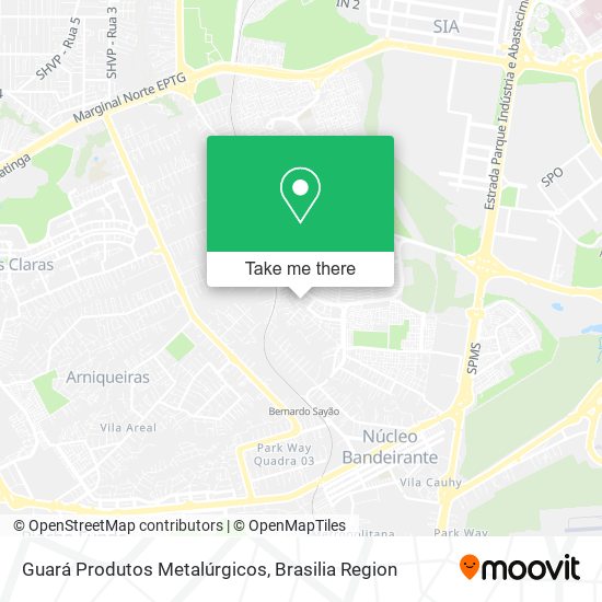 Guará Produtos Metalúrgicos map