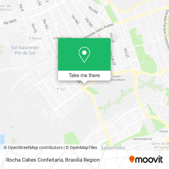 Rocha Cakes Confeitaria map