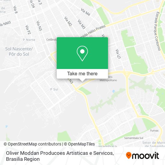 Mapa Oliver Moddan Producoes Artisticas e Servicos
