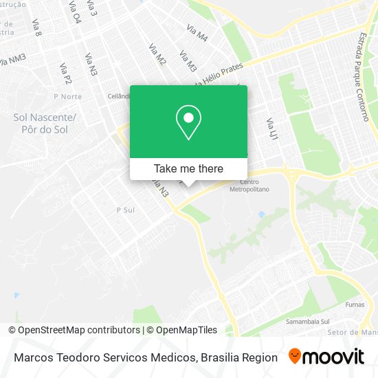Marcos Teodoro Servicos Medicos map