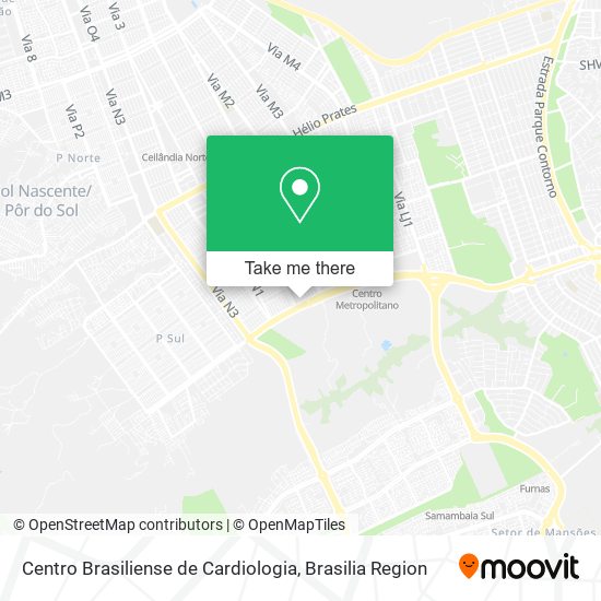 Centro Brasiliense de Cardiologia map