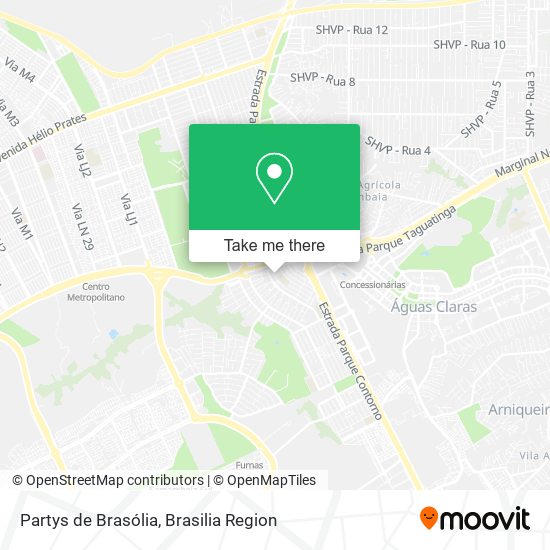 Mapa Partys de Brasólia