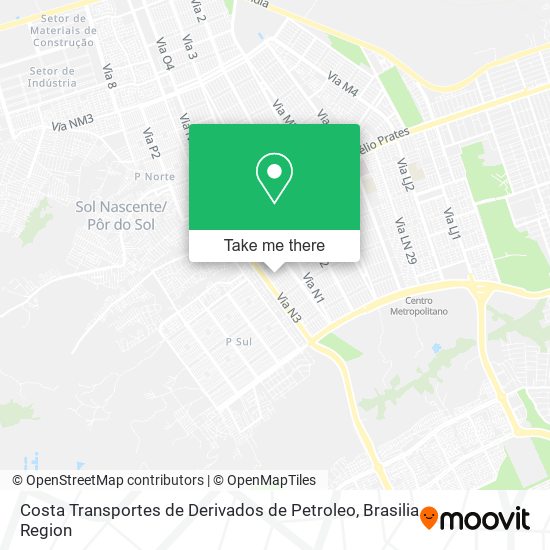 Costa Transportes de Derivados de Petroleo map