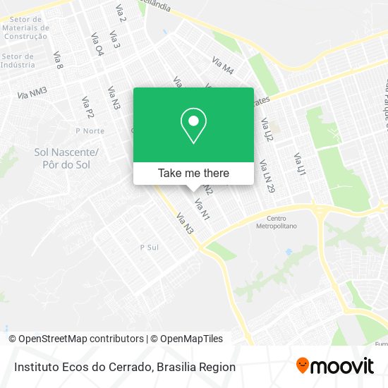 Instituto Ecos do Cerrado map