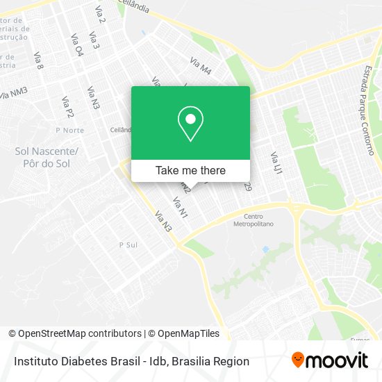 Mapa Instituto Diabetes Brasil - Idb