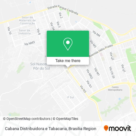 Cabana Distribuidora e Tabacaria map