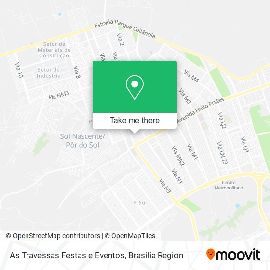 As Travessas Festas e Eventos map