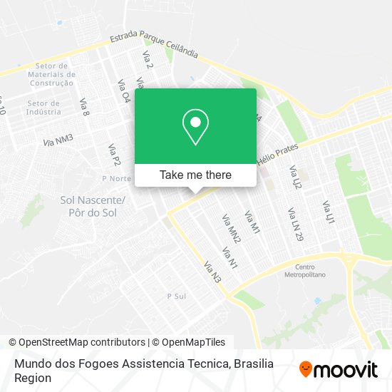Mundo dos Fogoes Assistencia Tecnica map