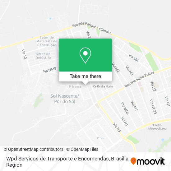 Wpd Servicos de Transporte e Encomendas map