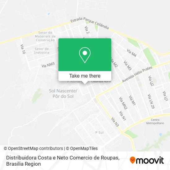 Distribuidora Costa e Neto Comercio de Roupas map
