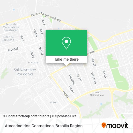 Atacadao dos Cosmeticos map