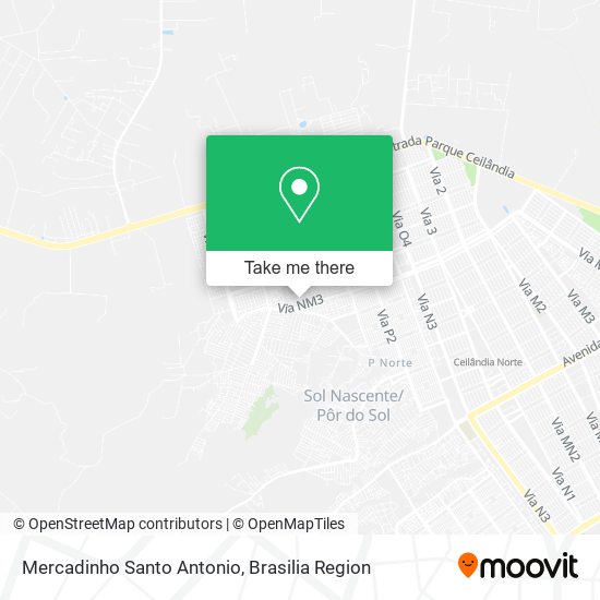 Mercadinho Santo Antonio map