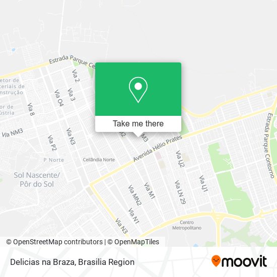 Delicias na Braza map