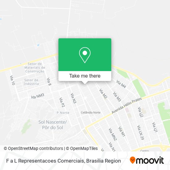 F a L Representacoes Comerciais map