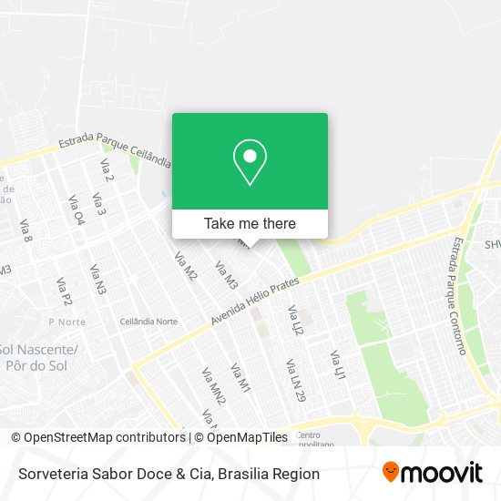 Sorveteria Sabor Doce & Cia map