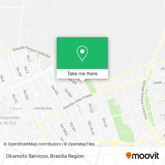 Okamoto Servicos map
