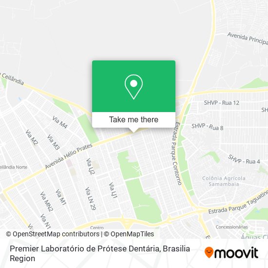 Mapa Premier Laboratório de Prótese Dentária