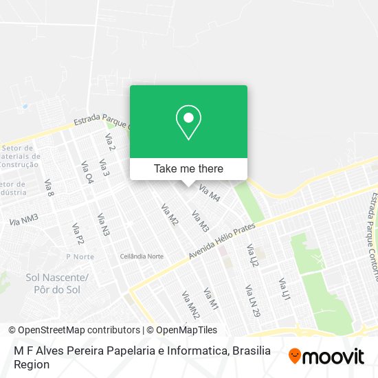 Mapa M F Alves Pereira Papelaria e Informatica