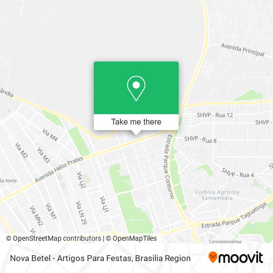 Nova Betel - Artigos Para Festas map