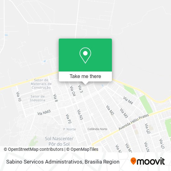 Sabino Servicos Administrativos map