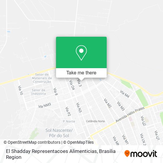 El Shadday Representacoes Alimenticias map