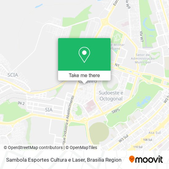 Sambola Esportes Cultura e Laser map