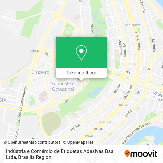 Mapa Indústria e Comércio de Etiquetas Adesivas Bsa Ltda