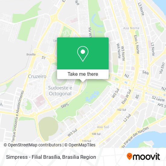 Simpress - Filial Brasília map