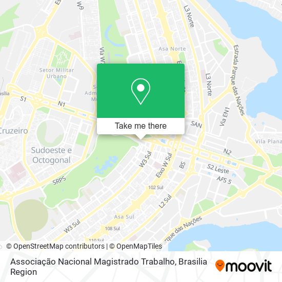 Associação Nacional Magistrado Trabalho map