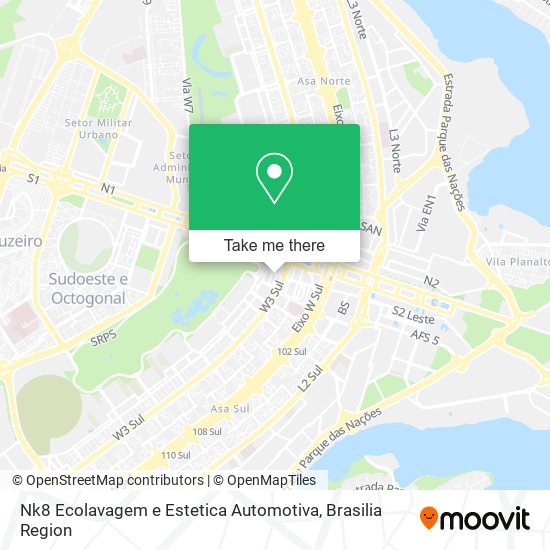 Nk8 Ecolavagem e Estetica Automotiva map