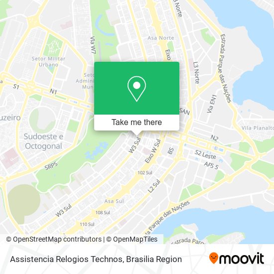 Assistencia Relogios Technos map