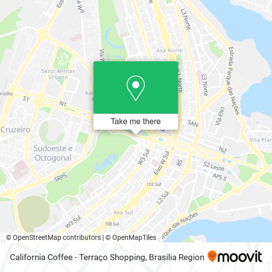 California Coffee - Terraço Shopping map