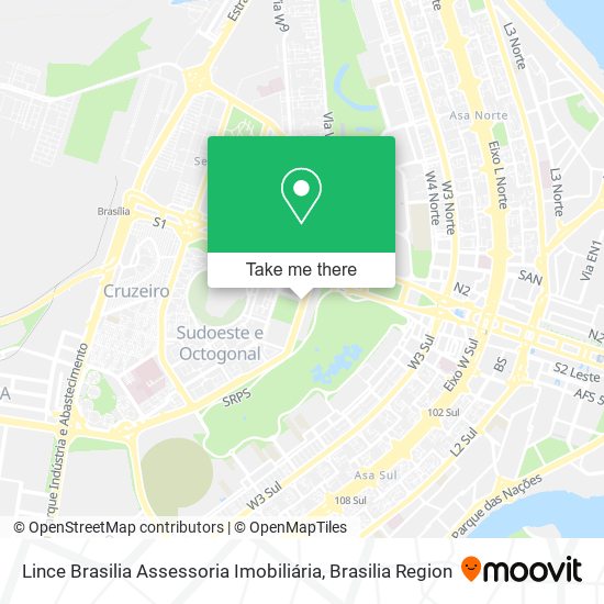 Lince Brasilia Assessoria Imobiliária map