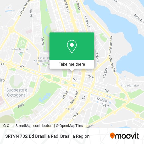 SRTVN 702 Ed Brasilia Rad map