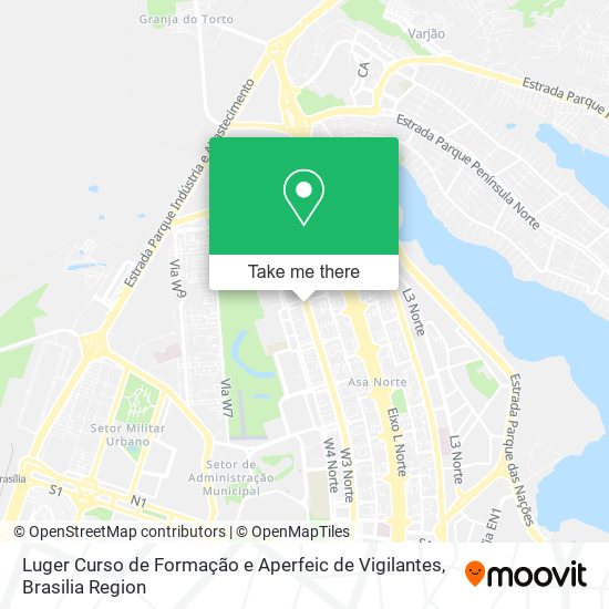 Luger Curso de Formação e Aperfeic de Vigilantes map