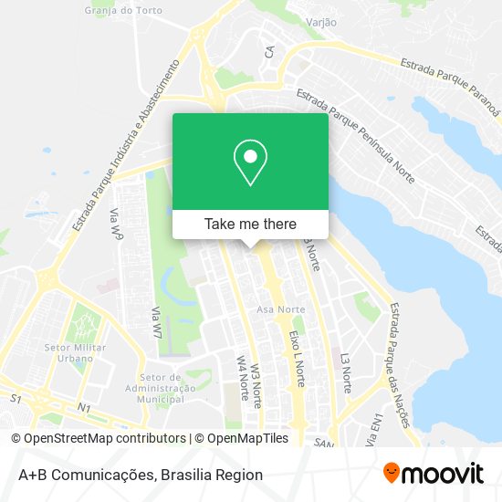 A+B Comunicações map
