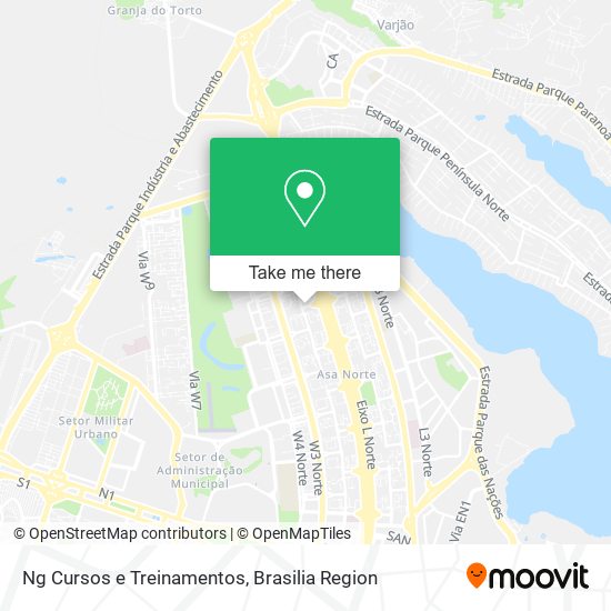 Ng Cursos e Treinamentos map