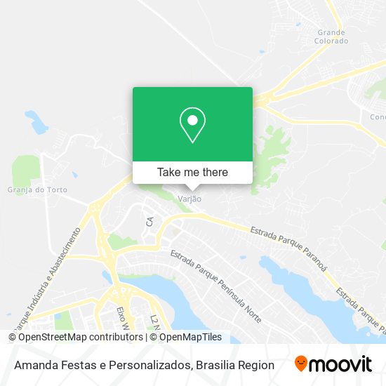 Amanda Festas e Personalizados map
