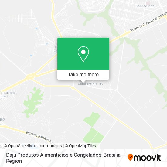 Mapa Daju Produtos Alimenticios e Congelados