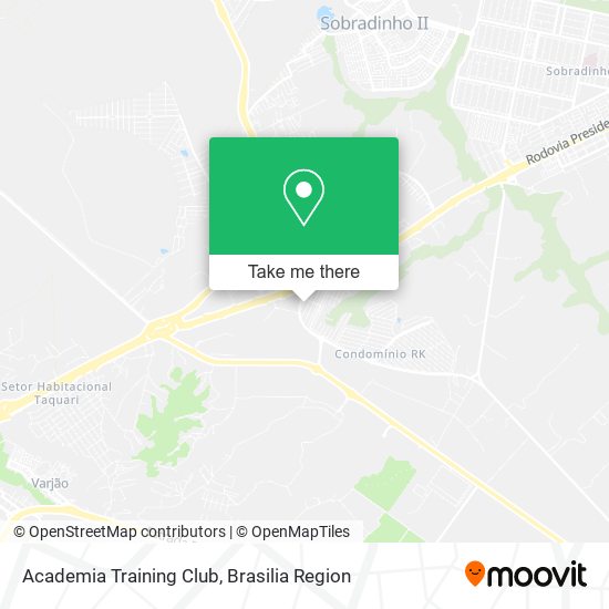 Mapa Academia Training Club