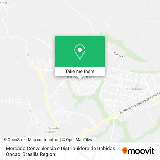 Mercado Conveniencia e Distribuidora de Bebidas Opcao map