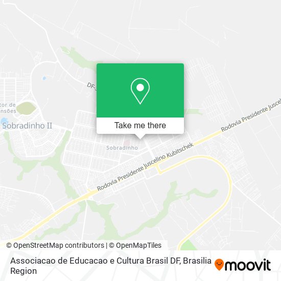 Associacao de Educacao e Cultura Brasil DF map