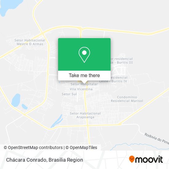 Chácara Conrado map